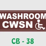 Wall Name Plate - Washroom CWSN