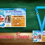 Doremon Shape Acrylic ID Card