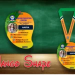 Mango Shape Acrylic ID Card