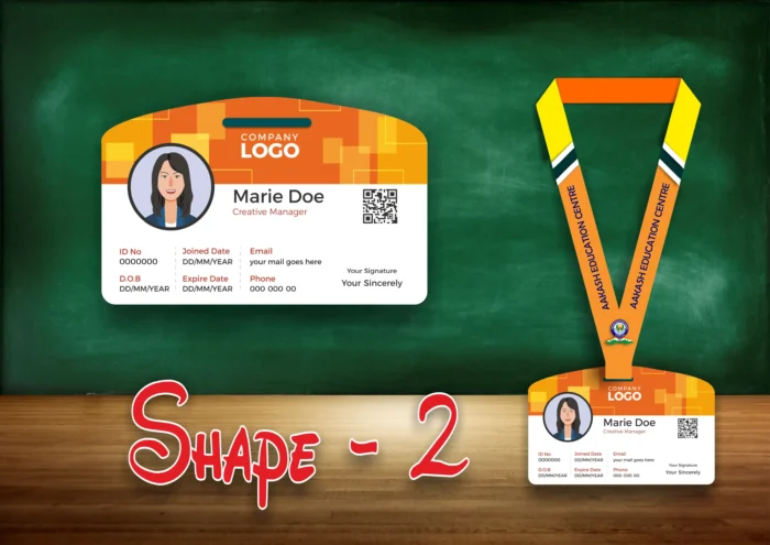 Shape 2 Acrylic ID Card - ID Data Hub