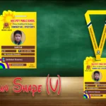 Sun Shape V Acrylic ID Card