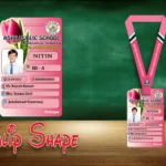 Tulip Shape Acrylic ID Card