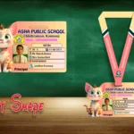 Cat II Shape Acrylic ID Card