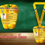 Yellow Capsicum Shape Acrylic ID Card